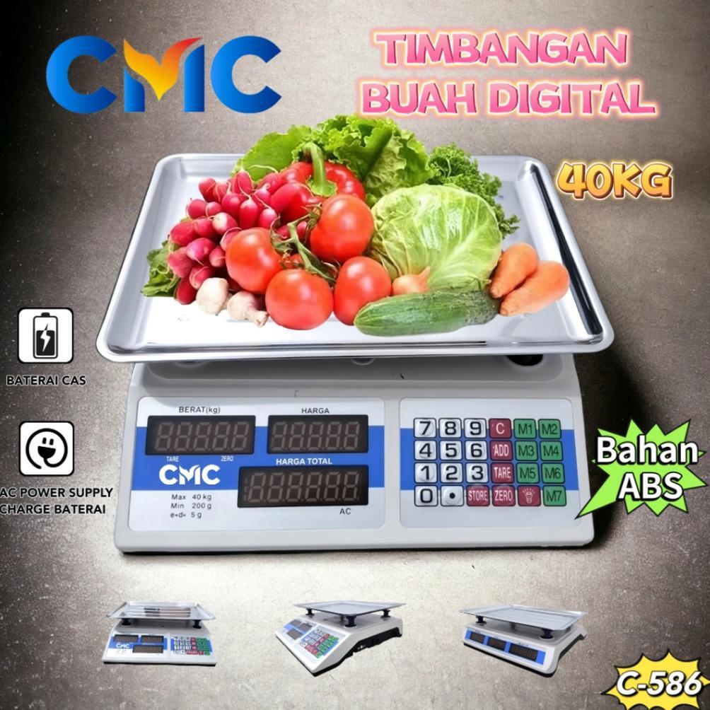 AXLO/ CMC Timbangan Buah Digital 40kg Timbangan Laundry Serbaguna Multifungsi