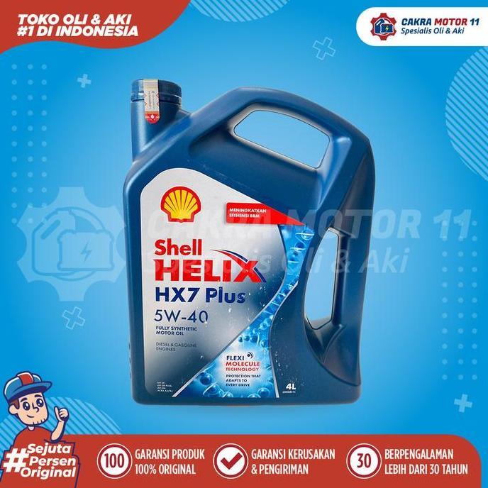 Olinol- Shell Helix Hx7 5W40 4Lt Oli Bensin Diesel