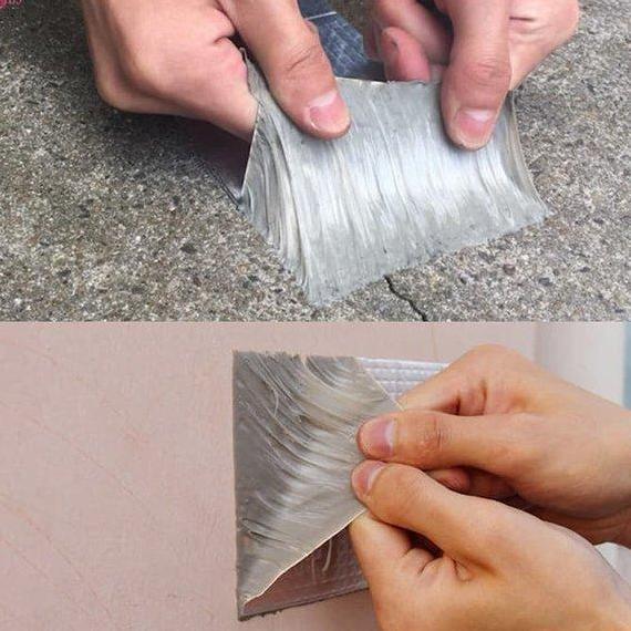 Bagus- Lakban Aluminium Foil Tape Alumunium Tape Tahan Panas Perbaikan Atap