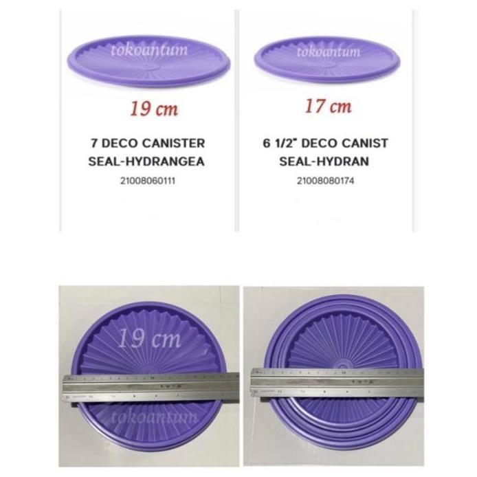 Tutup toples tupperware deco canister