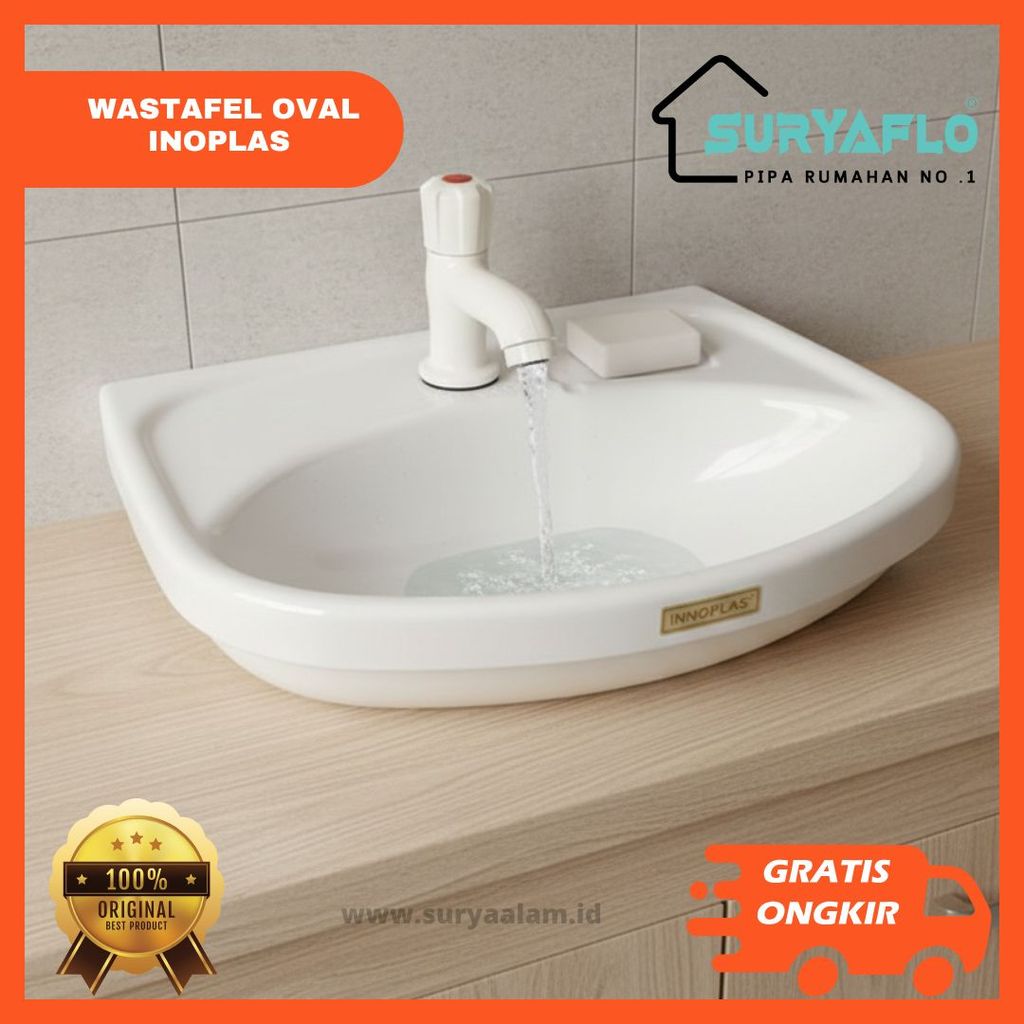 WASTAFEL PLASTIK INNOPLAS 1 SET LENGKAP | WASTAFEL CUCI TANGAN MURAH