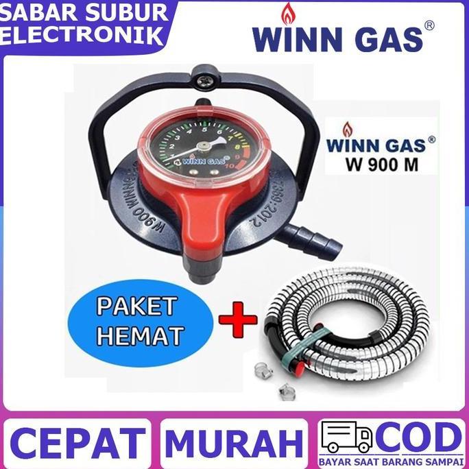 Winn Gas Regulator Meter W 900 - Pengunci Ganda