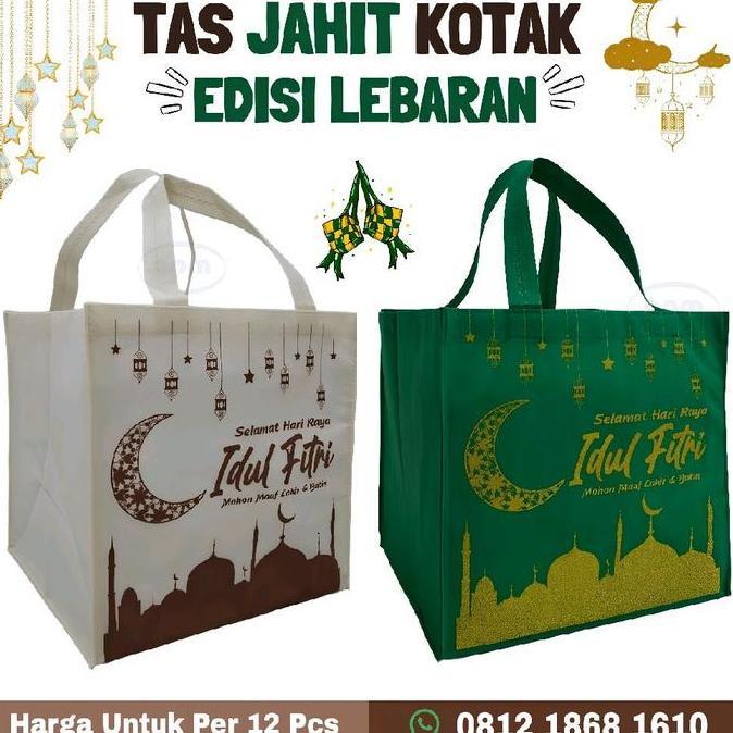 Picx- Tas Spunbond Kotak Kue Idul Fitri Lebaran