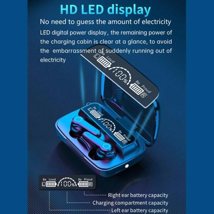 M19 Tws V5.1 Flashlight - Headset Bluetooth M19 Tws LED Display