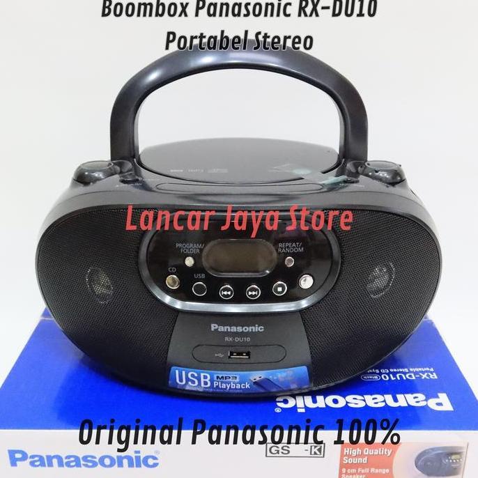 BEBAS ONGKIR - Mini Compo CD Player/Panasonic RX-DU10 Black Original CD Lagu