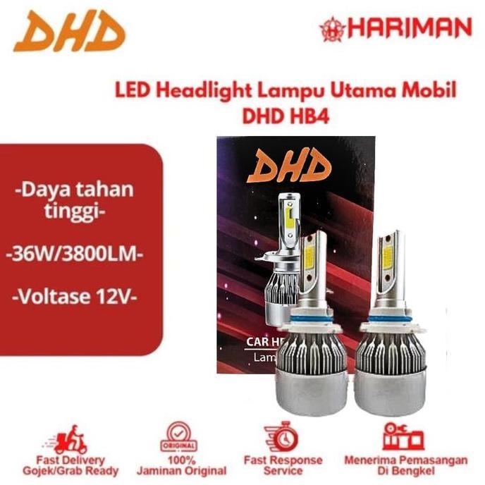 Promo LED Headlight Lampu Utama Mobil DHD HB4 Diskon