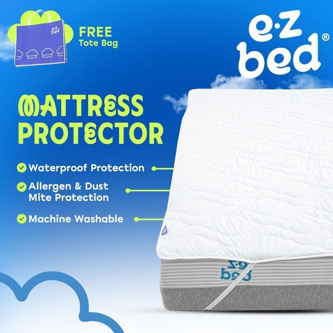 HOT DEAL - MATTRESS PROTECTOR EZBED / PELINDUNG KASUR WATERPRROF / MATTRESS COVER