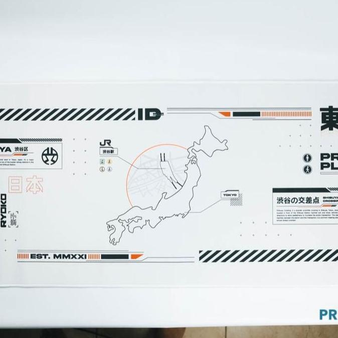 Funfake- Shibuya Gaming Mousepad Deskmat By Press Play