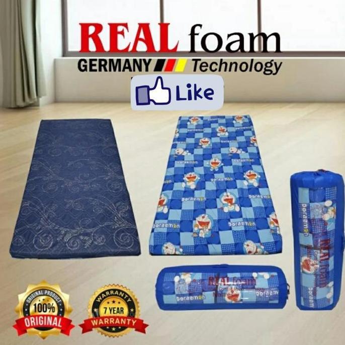 kasur lipat kasur gulung 100x190x6cm REAL FOAM