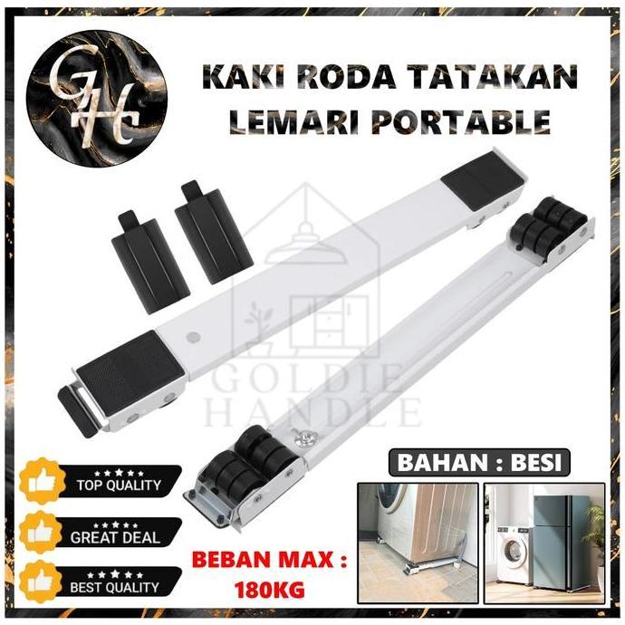 Roda Lemari Portable Roda Kulkas Mesin Cuci Tatakan kulkas Tatakan mesin cuci  roda kulkas 2 pintu