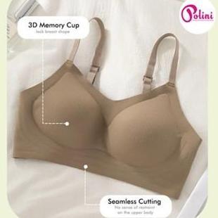 PROMO DISKON - POLINI - Seamless Bra Wanita Tanpa Kawat Sport Bra Push Up High Quality 622