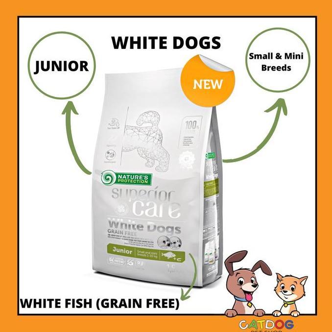 Nature's Protection Dog Superior Care White Dog Junior Whitefish 1.5kg