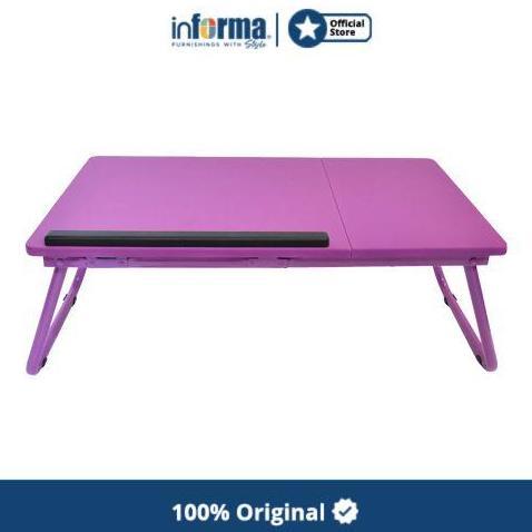 BEBAS ONGKIR - INFORMA MEJA OXY UNGU / MEJA LIPAT LAPTOP BELAJAR / MEJA LESEHAN DUDUK