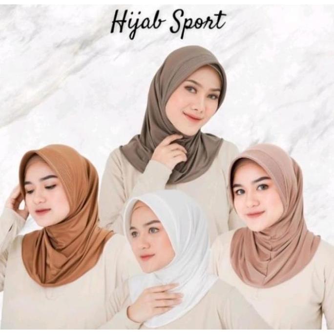 Xkxk- By Assalam - 88Rb Dapat14Pcs Bergo Hamidah Jilbab Hijab Kerudung Bergo Sport Pet Hamidah Jerse