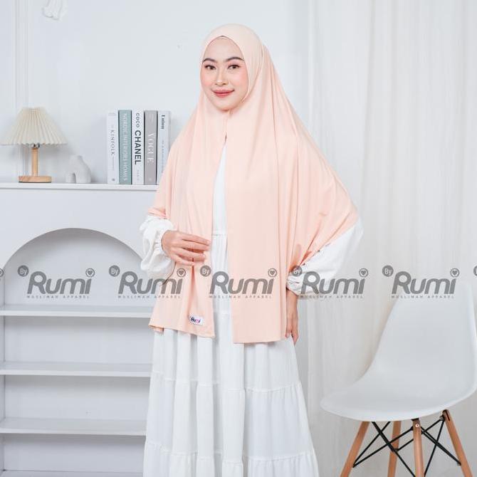 Xkxk- Rumi Hijab - Paket Usaha Isi 4 Pcs Nadhira Pashmina Instan Jersey Kerudung Malay Wanita Muslim