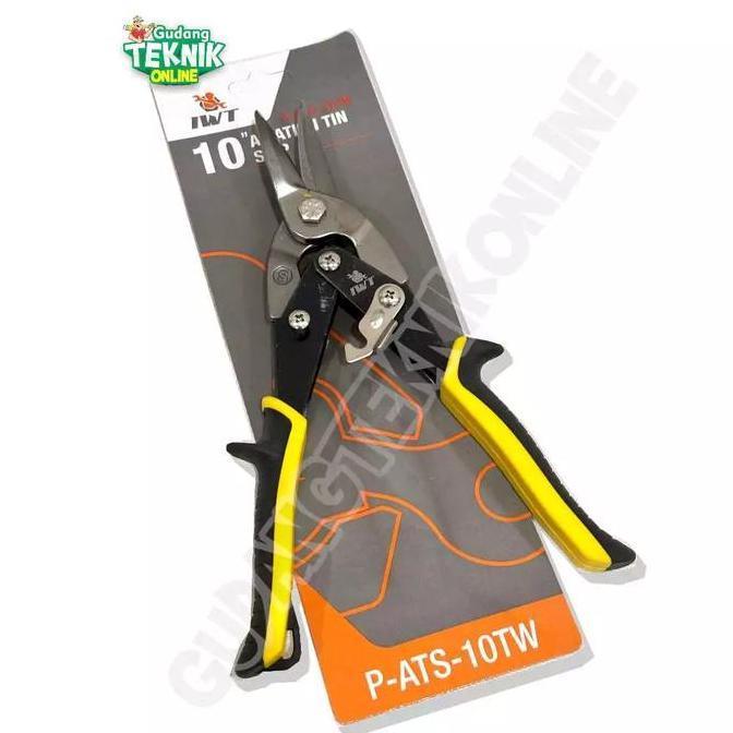 KEZHINES Gunting Seng Lurus 10" IWT (P-ATS-10TW) / Gunting Potong Seng Plat Baja Ringan 10 Inch Tin 