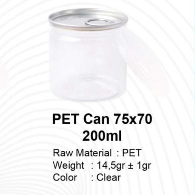 NAKATEKNO Pet Can 75x70 Pet Can 200 ml Jar sambal anti tumpah 200 ml