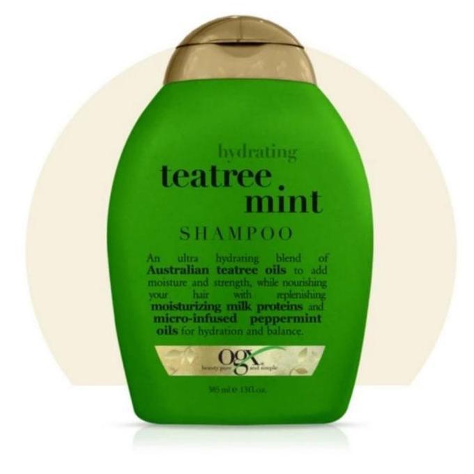 Ogx Shampoo Hydrating + Teatree Mint 385 Ml Original