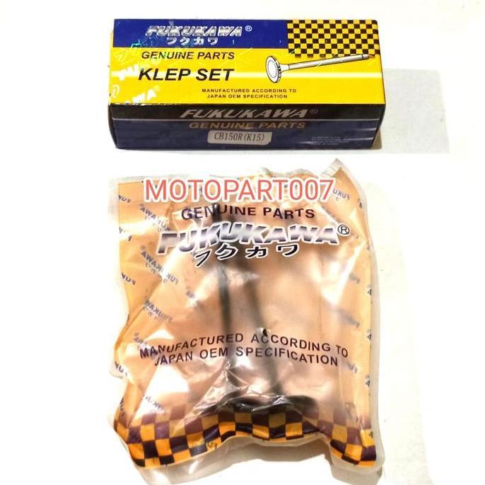 DF167 >> KLEP SET CB150R OLD PAYUNG KLEP CB150R LED MERK FUKUKAWA