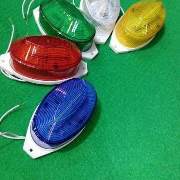 DB144 >> blitz tempel warna warni lampu blitz strobo oval/warning light 220v