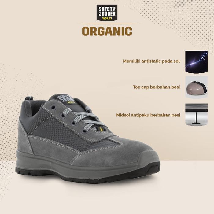 Safety Jogger Works Organic Sepatu Kerja Septi Woman Wanita Anti Paku Shoes