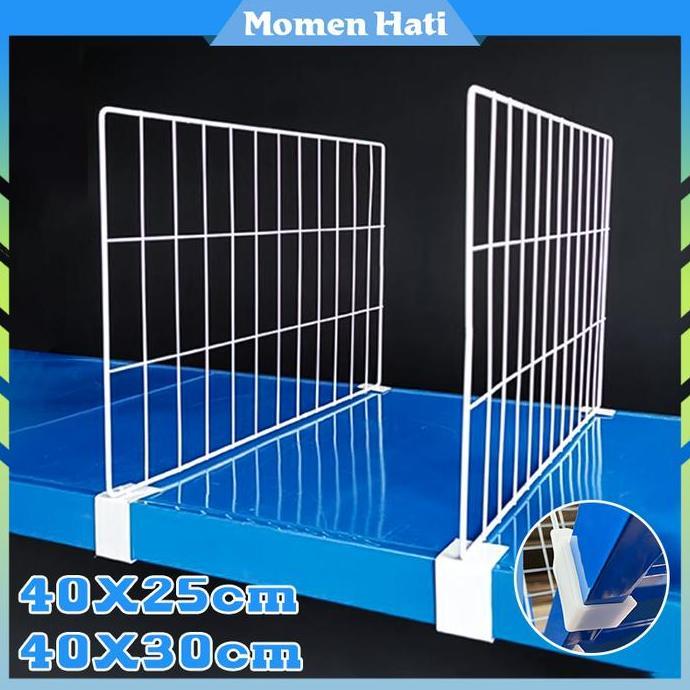 SIMATEKNO Sekat Rak Gondola Minimarket Aksesoris Rak Gondola 40X25 40X30