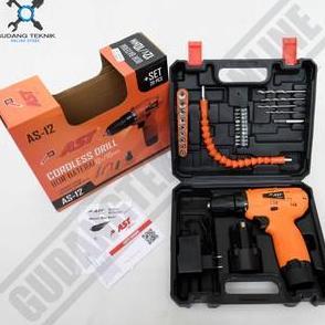 PANGRANGO Mesin Bor Cordless AST 12V AS12 - Bor baterai 10mm AST 12 Volt AS-12