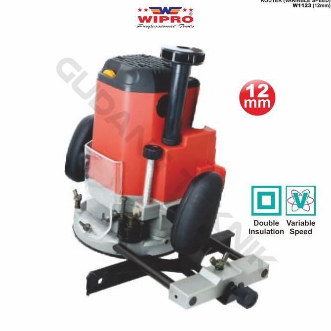 DHEALOKA Mesin Trimmer Router 12 mm WIPRO W-1123/Mesin Trimer Profil Kayu W1123