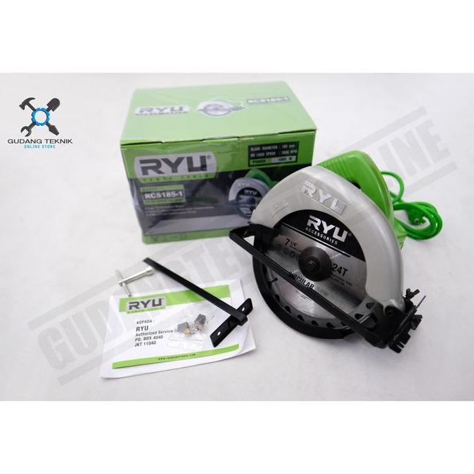 PANGRANGO Mesin Gergaji Kayu Circular Saw RYU RCS185-1 / Mesin Gergaji Circle 7" RYU