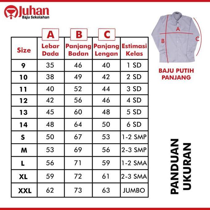 Setelan Seragam Sekolah SD Panjang Baju Sekolah SD Putri Seragam SD MI