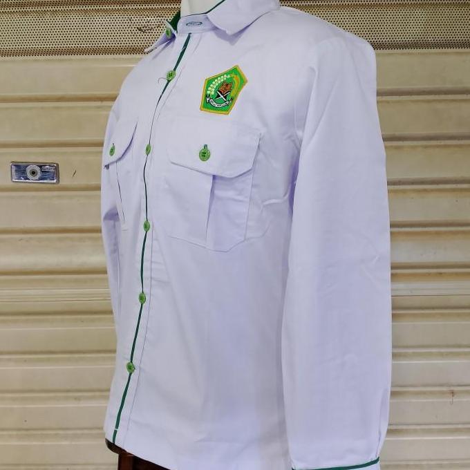 Kemeja KEMENAG Seragam Kemenag Putih Lengan Panjang