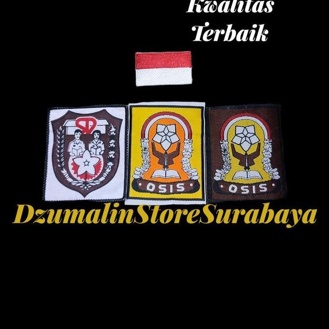 BET BADGE SAKU SERAGAM SD MERAH PUTIH SMP SMA