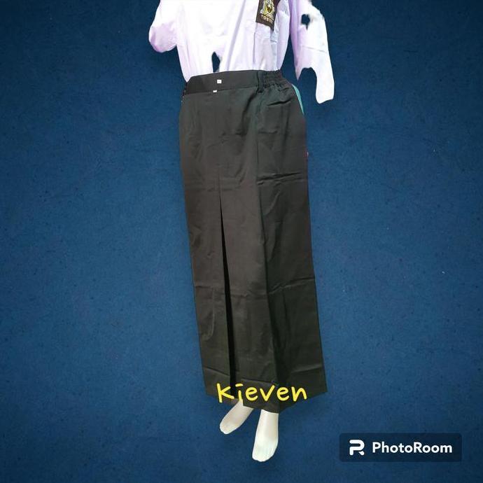 seragam rok sekolah sma rampel 1 bahan licin element abu coklat hitam