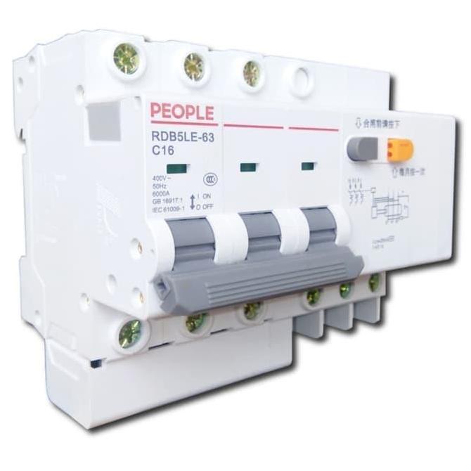 Rccb / Elcb / Rcbo Peopel 3Pole 16A Terbaik