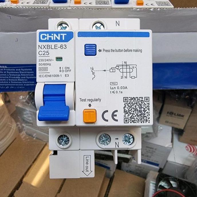 Elcb Nxble-63 Rcbo 2Pole 25A Elcb 2P 25A Restock