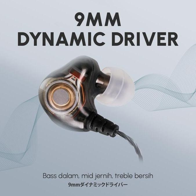 Nakamichi Hq X10 Dynamic Driver In Ear Monitor Wired Earphone Mic Earphones