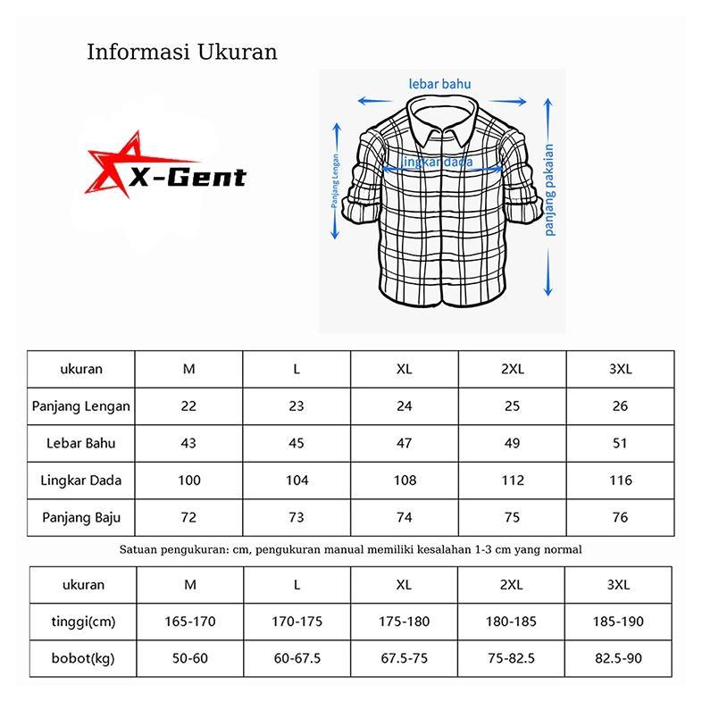TERBARU Kemeja Pria Korean Style Garis Kontras Kemeja Kasual Lengan Pendek Fashion Pria Kekinian Sli