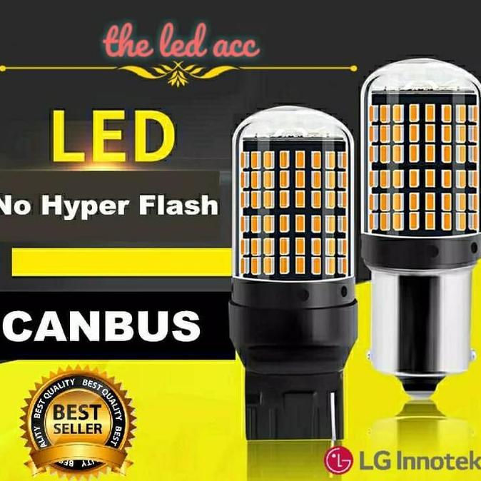 LAMPU BAYONET 1156 REM SMART 144 LED MERAH BY LG LED ANTI EROR