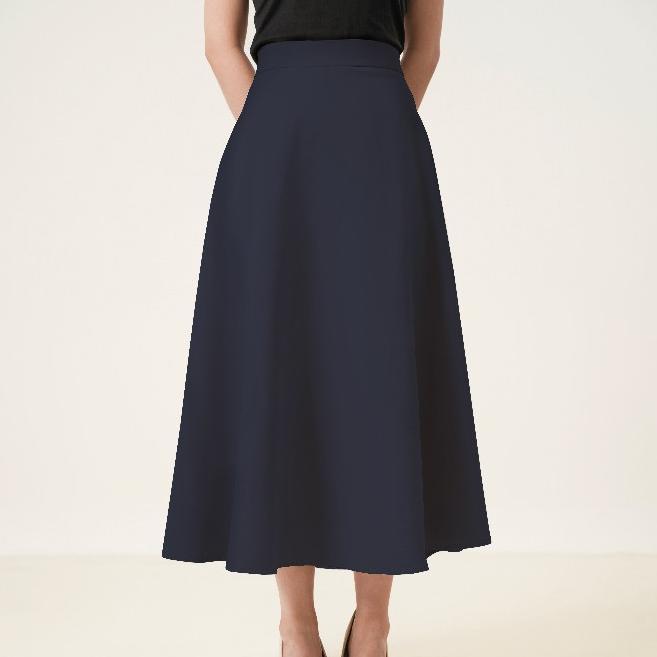 Discount Severli FUJI Maxi Skirt | Rok Kerja Kuliah Wanita | Rok Wanita Korean Style Formal Casual
