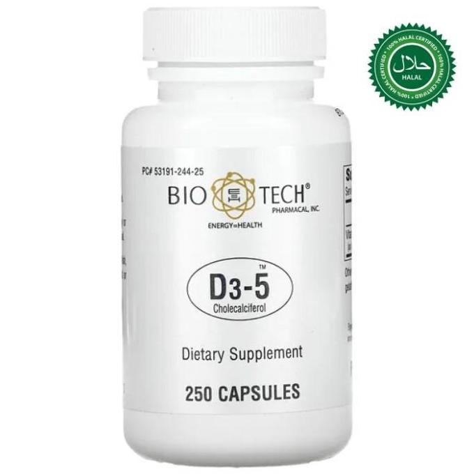 Bio Tech Pharmacal D3 5 Cholecalciferol 250 Caps