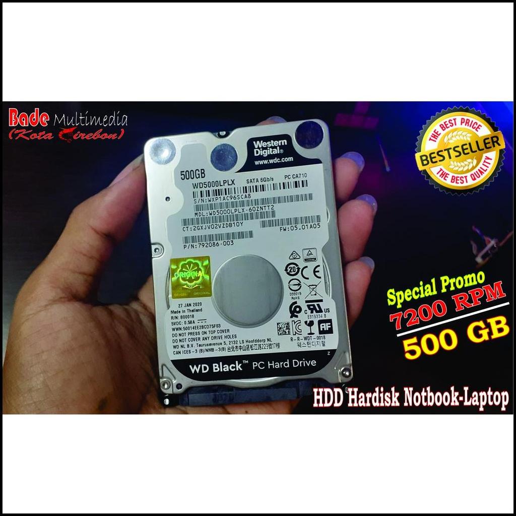 Hardisk Hdd Internal Laptop 2.5 Inch 500Gb Wd Black 7200 Rpm 6Gbps