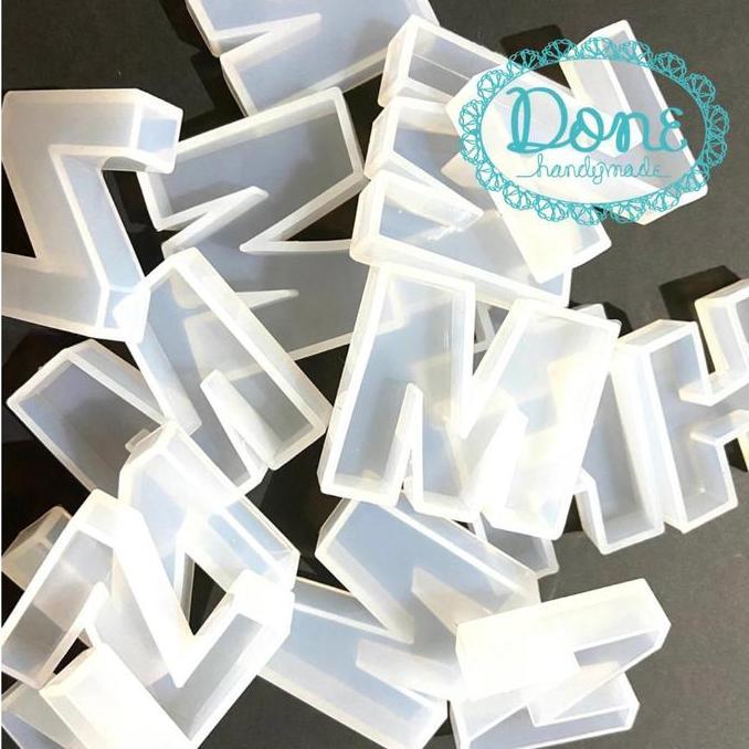 Promo- Alphabet Mold Huruf Abjad Cetakan Clay Cetakan Resin Cetakan Fondant