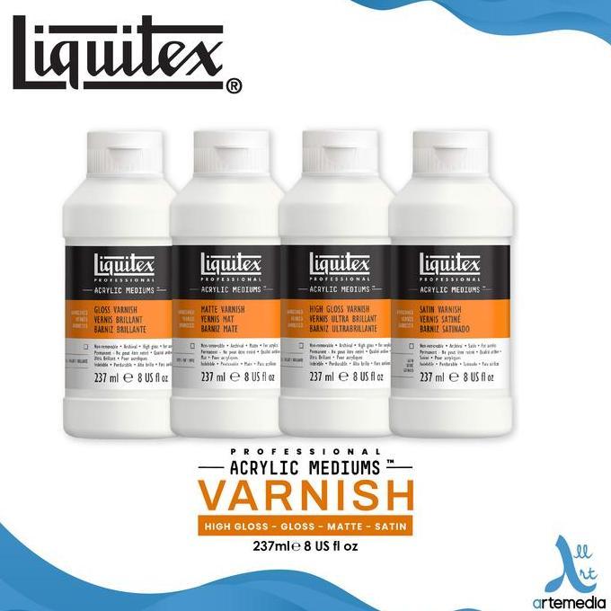 Indahkan- Liquitex Professional Acrylic Varnish 237Ml Varnish Pelindung Lukisan Cat Akrilik