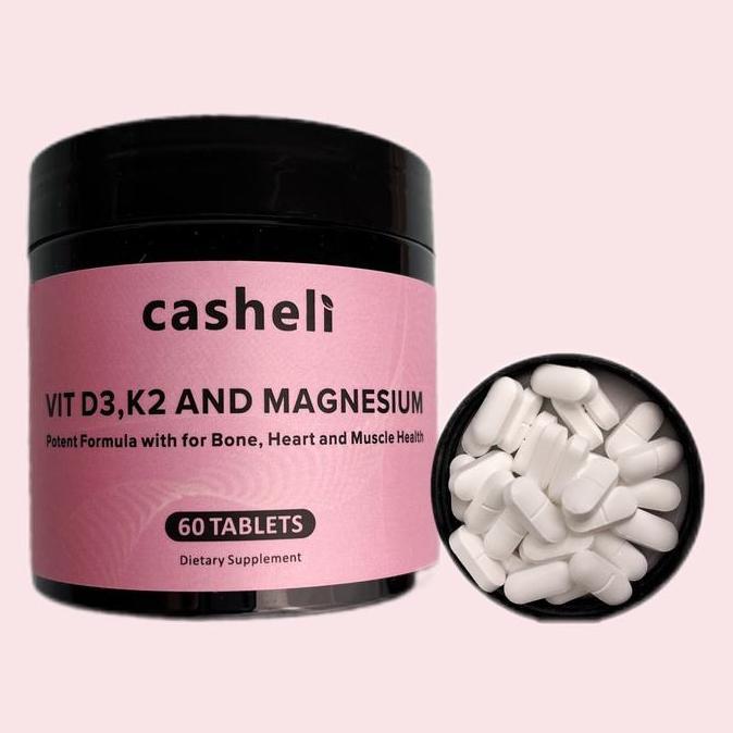 casheli Supplement Vitamin D3 + Magnesium Glyte + K2