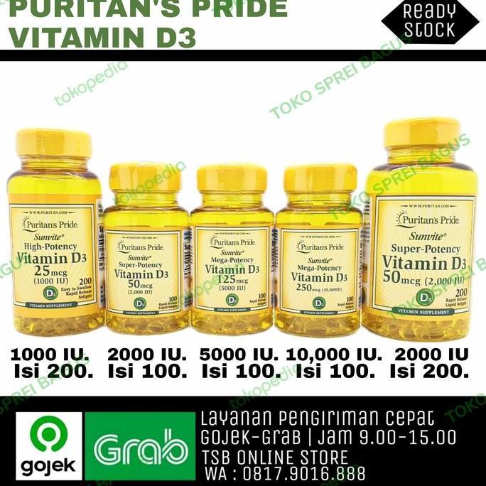 VITAMIN D3 ALL VARIAN - PURITAN'S PRIDE