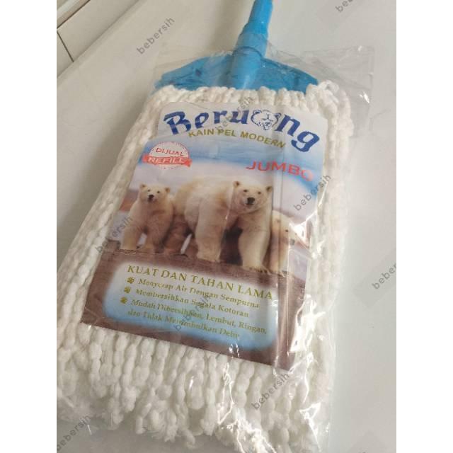 Pel Beruang + Tongkat / Lap Pel Microfiber