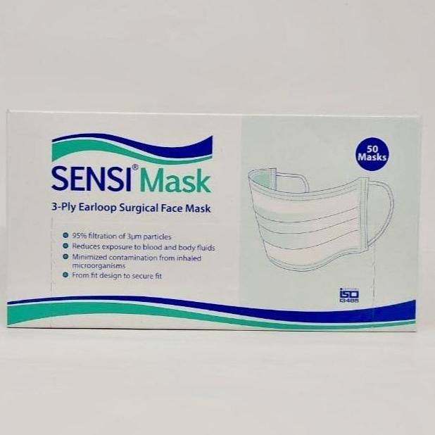 Sensi Mask Earloop / Masker Sensi / Masker Bedah / 3ply