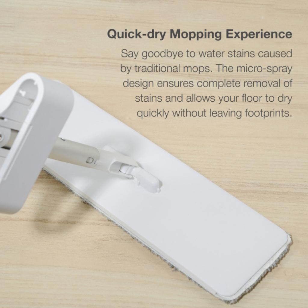 Iuiga Wet & Dry Microfiber Spray Mop - Pel Spray Lantai Microfiber Basah & Kering Set