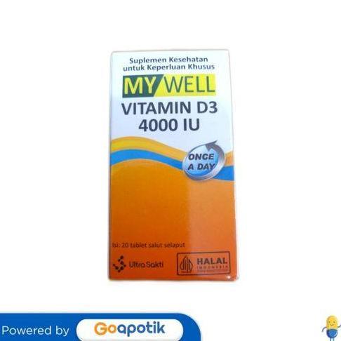 MYWELL VITAMIN D3 4000 IU BOTOL 20