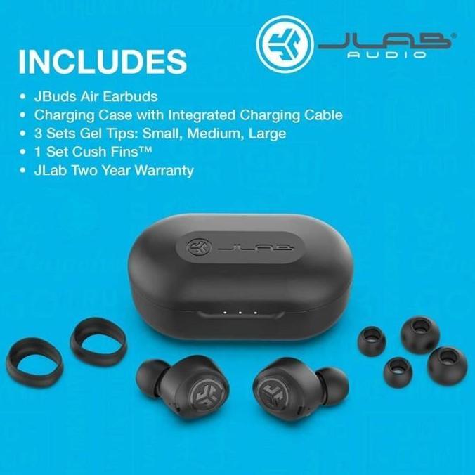 Tws JLab JBuds Air True Wireless Signature Bluetooth Earbuds Sport